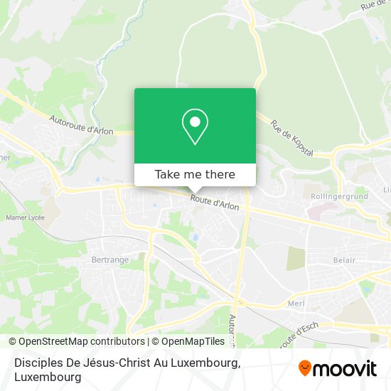 Disciples De Jésus-Christ Au Luxembourg map