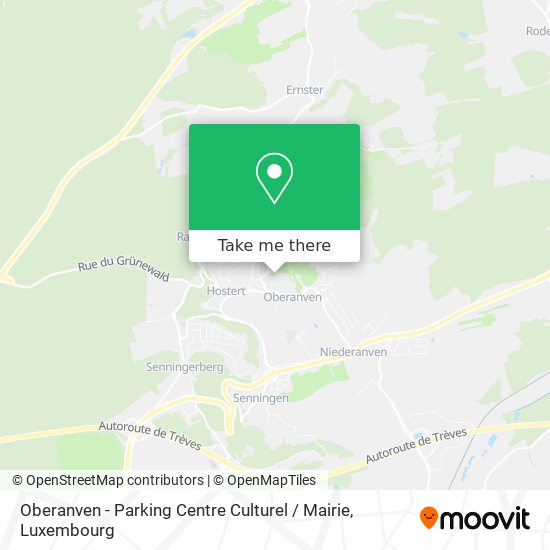 Oberanven - Parking Centre Culturel / Mairie map