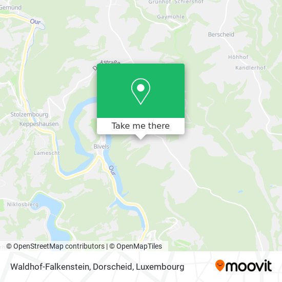 Waldhof-Falkenstein, Dorscheid Karte