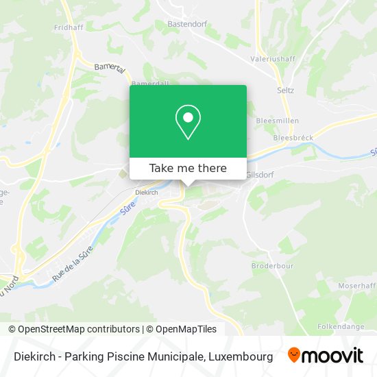 Diekirch - Parking Piscine Municipale map