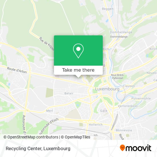 Recycling Center map