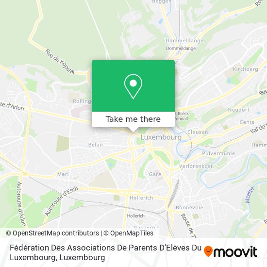 Fédération Des Associations De Parents D'Elèves Du Luxembourg map