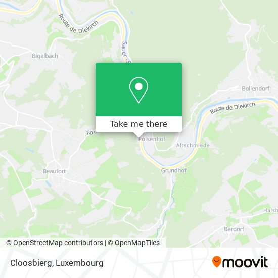 Cloosbierg map
