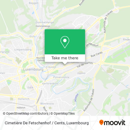 Cimetière De Fetschenhof / Cents map
