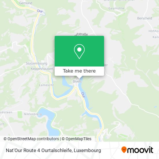 Nat'Our Route 4 Ourtalschleife Karte