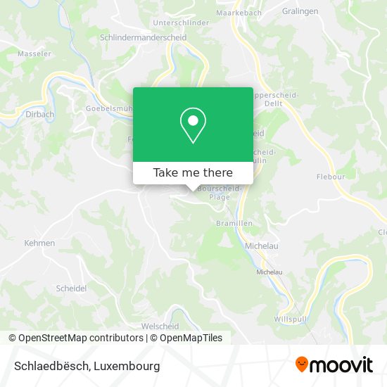 Schlaedbësch map