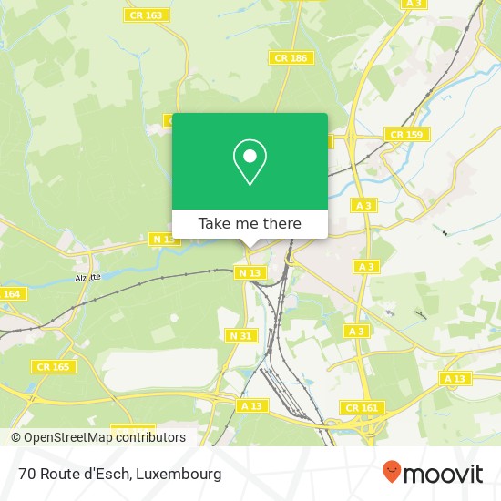 70 Route d'Esch map