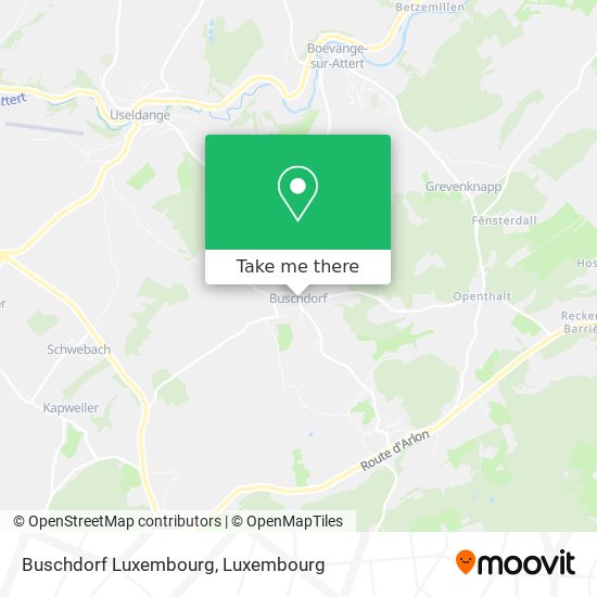 Buschdorf Luxembourg Karte