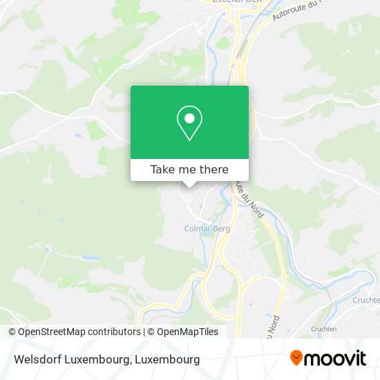 Welsdorf Luxembourg map