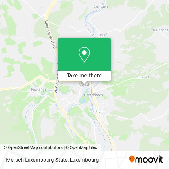 Mersch Luxembourg State map