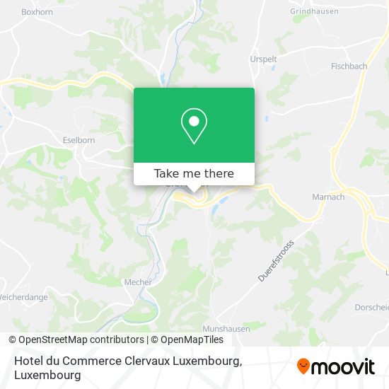 Hotel du Commerce Clervaux Luxembourg map