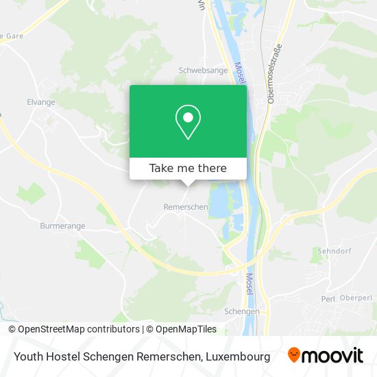 Youth Hostel Schengen Remerschen Karte