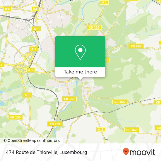 474 Route de Thionville Karte