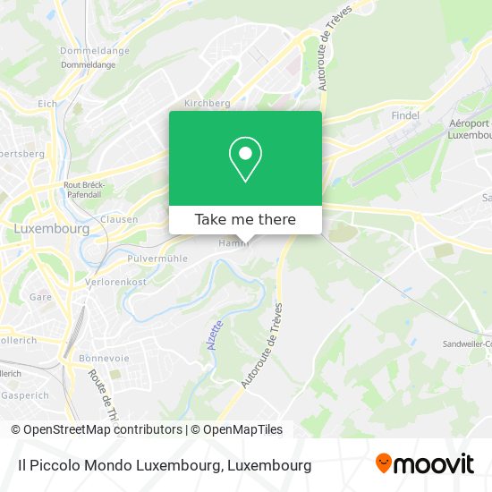 Il Piccolo Mondo Luxembourg map