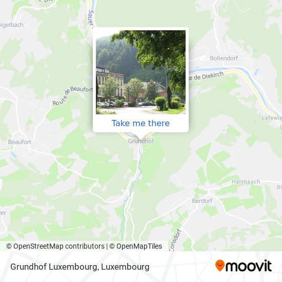 Grundhof Luxembourg map