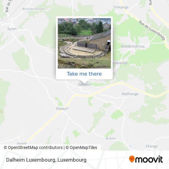 Dalheim Luxembourg map