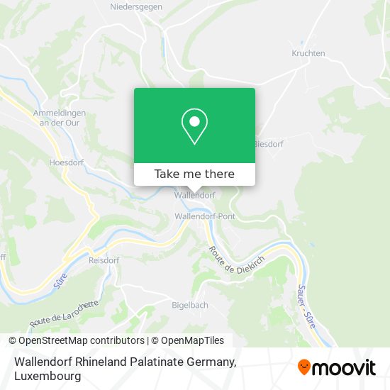Wallendorf Rhineland Palatinate Germany map