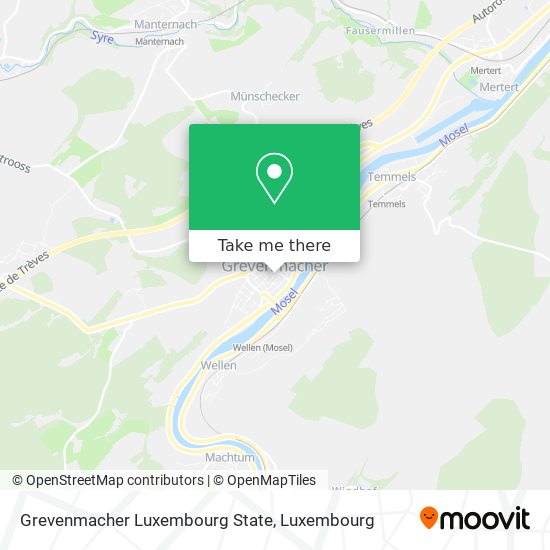 Grevenmacher Luxembourg State Karte