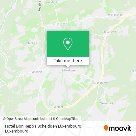 Hotel Bon Repos Scheidgen Luxembourg map