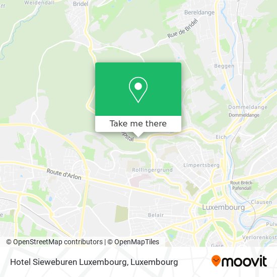 Hotel Sieweburen Luxembourg map