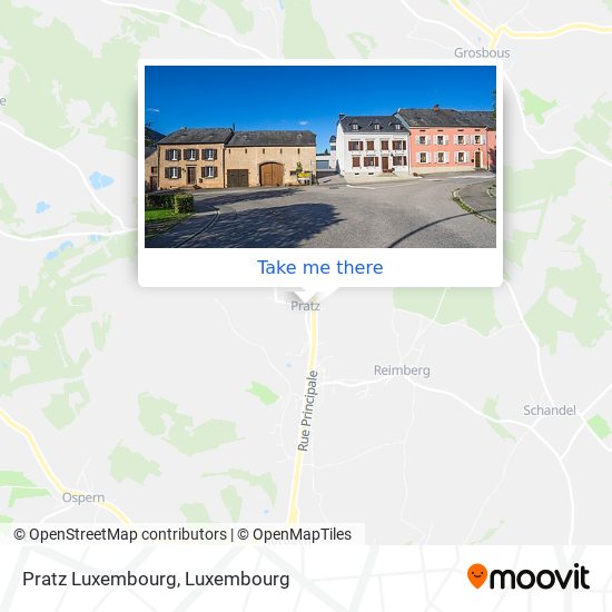 Pratz Luxembourg map