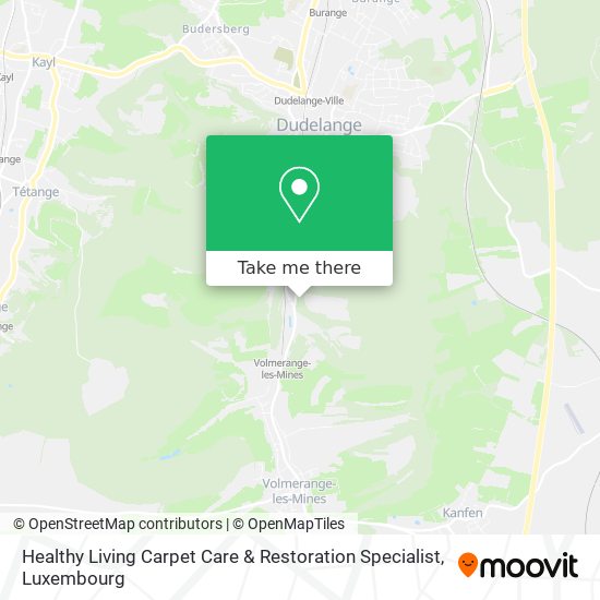 Healthy Living Carpet Care & Restoration Specialist map