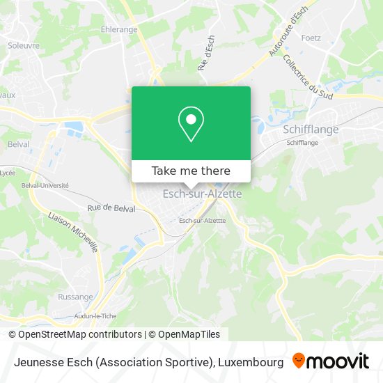 Jeunesse Esch (Association Sportive) Karte