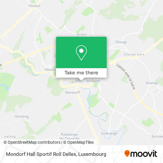 Mondorf Hall Sportif Roll Delles map