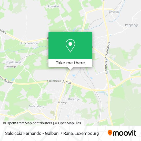 Salciccia Fernando - Galbani / Rana map