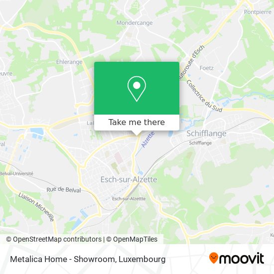 Metalica Home - Showroom map
