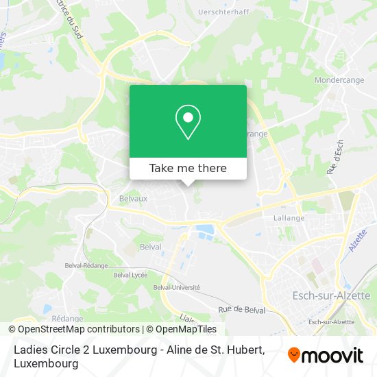 Ladies Circle 2 Luxembourg - Aline de St. Hubert map