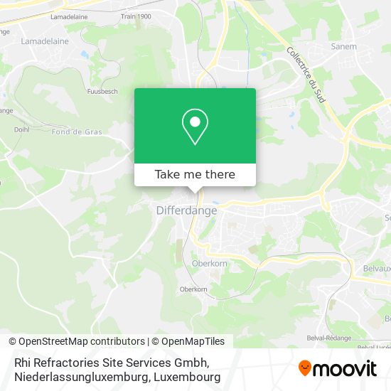 Rhi Refractories Site Services Gmbh, Niederlassungluxemburg Karte