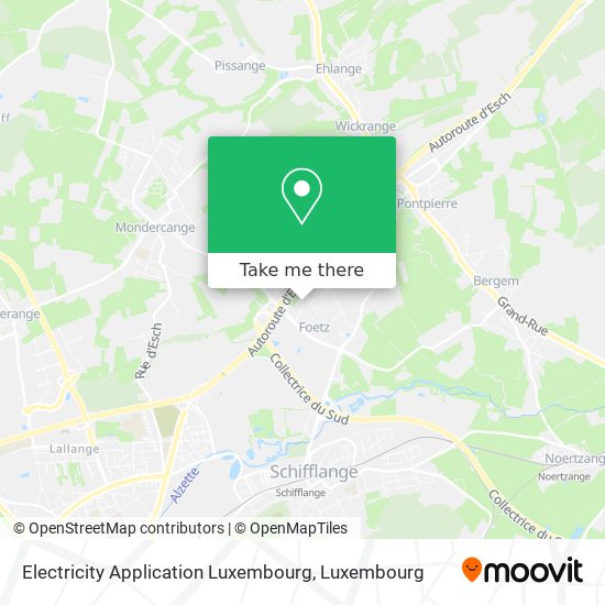 Electricity Application Luxembourg map