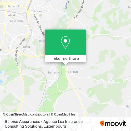Bâloise Assurances - Agence Lux Insurance Consulting Solutions map