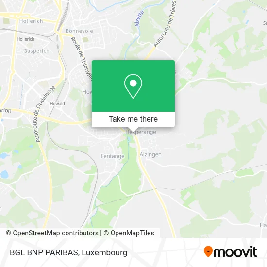 BGL BNP PARIBAS map