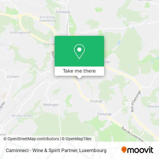 Caminneci - Wine & Spirit Partner map