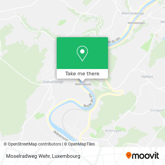 Moselradweg Wehr map