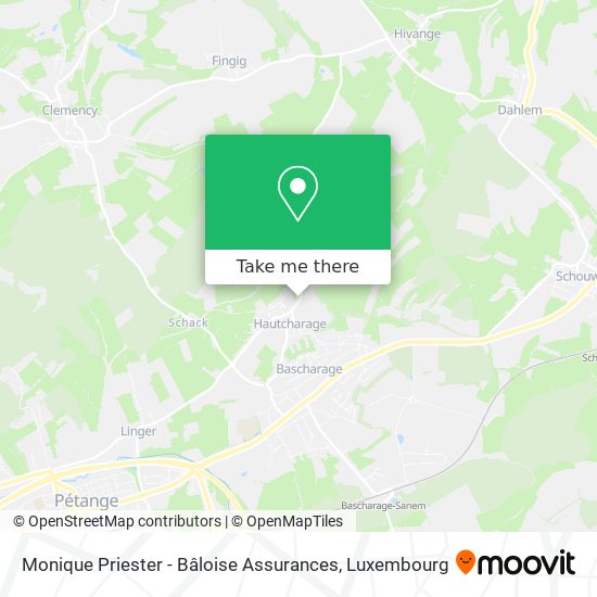 Monique Priester - Bâloise Assurances map