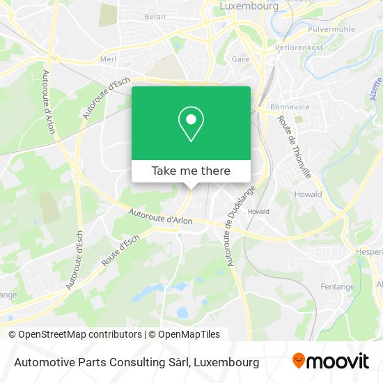 Automotive Parts Consulting Sàrl map