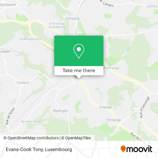 Evans-Cook Tony map