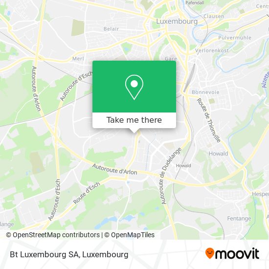 Bt Luxembourg SA map