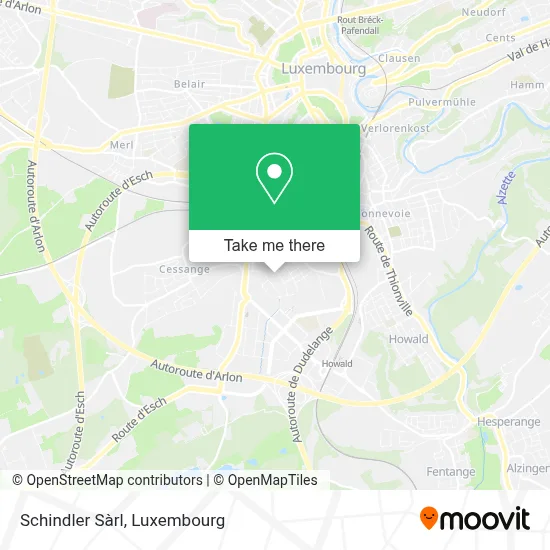 Schindler Sàrl map