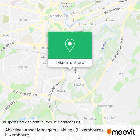 Aberdeen Asset Managers Holdings (Luxembourg) map