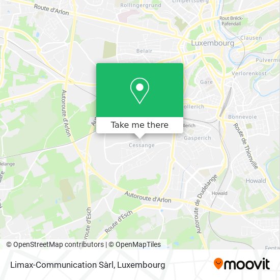 Limax-Communication Sàrl map