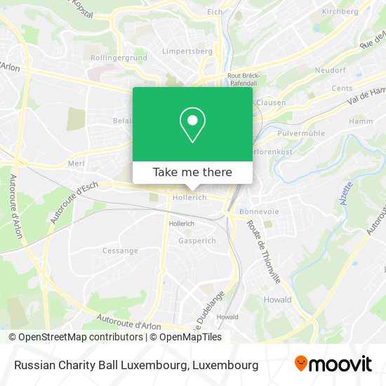 Russian Charity Ball Luxembourg map