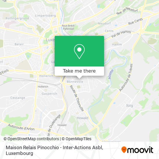 Maison Relais Pinocchio - Inter-Actions Asbl map