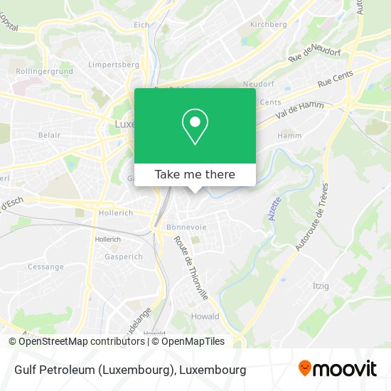 Gulf Petroleum (Luxembourg) map