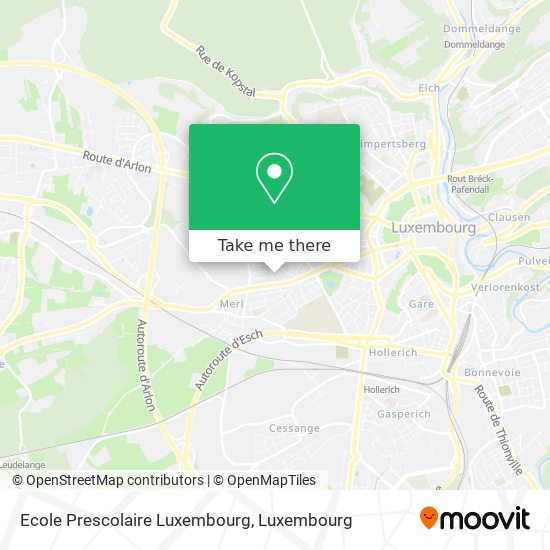Ecole Prescolaire Luxembourg map