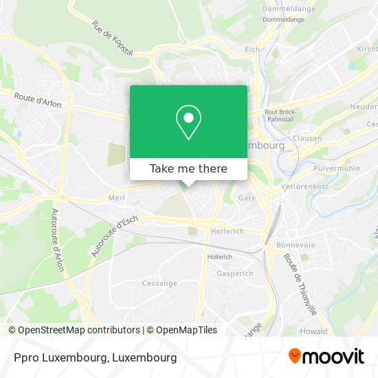 Ppro Luxembourg map