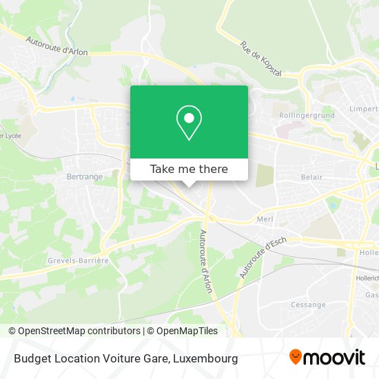 Budget Location Voiture Gare map